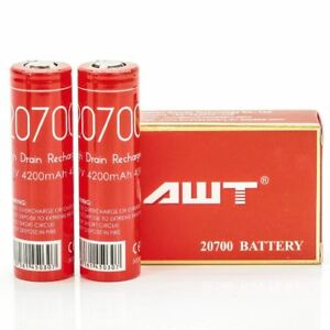 Аккумуляторные батареи 20700  AWT 4200 Mah (оригин